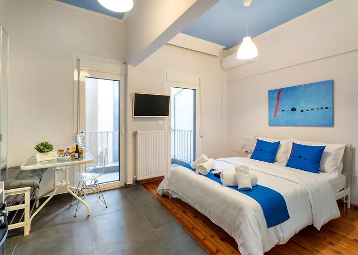 Hippodrome Cute - Blue Апартаменты Салоники